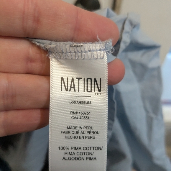 Nation Ltd. Amelia Tie Dress In Glass Slipper - Picture 5 of 5